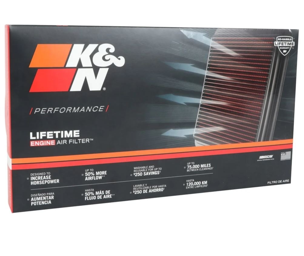 K&N Tauschluftfilter 33-2840 Citroen 1,6i Ford Mazda für Peugeot Toyota 1,4d