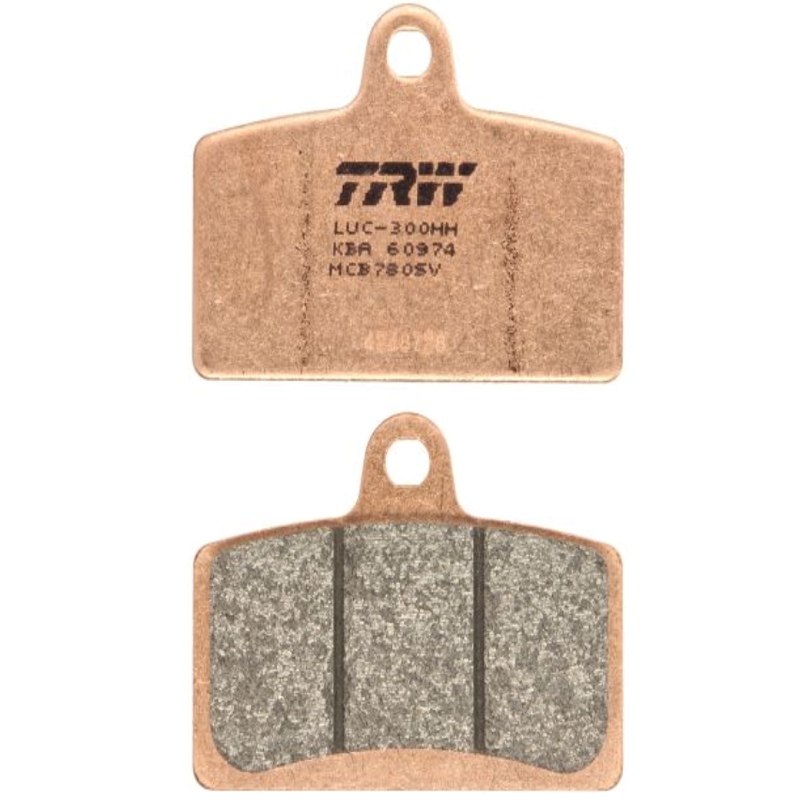 TRW MCB780SV Sintermetall Bremsbeläge vorne für Aprilia 4T RS125 RS4 Tuono Derbi GP1 GPR Motorhispania