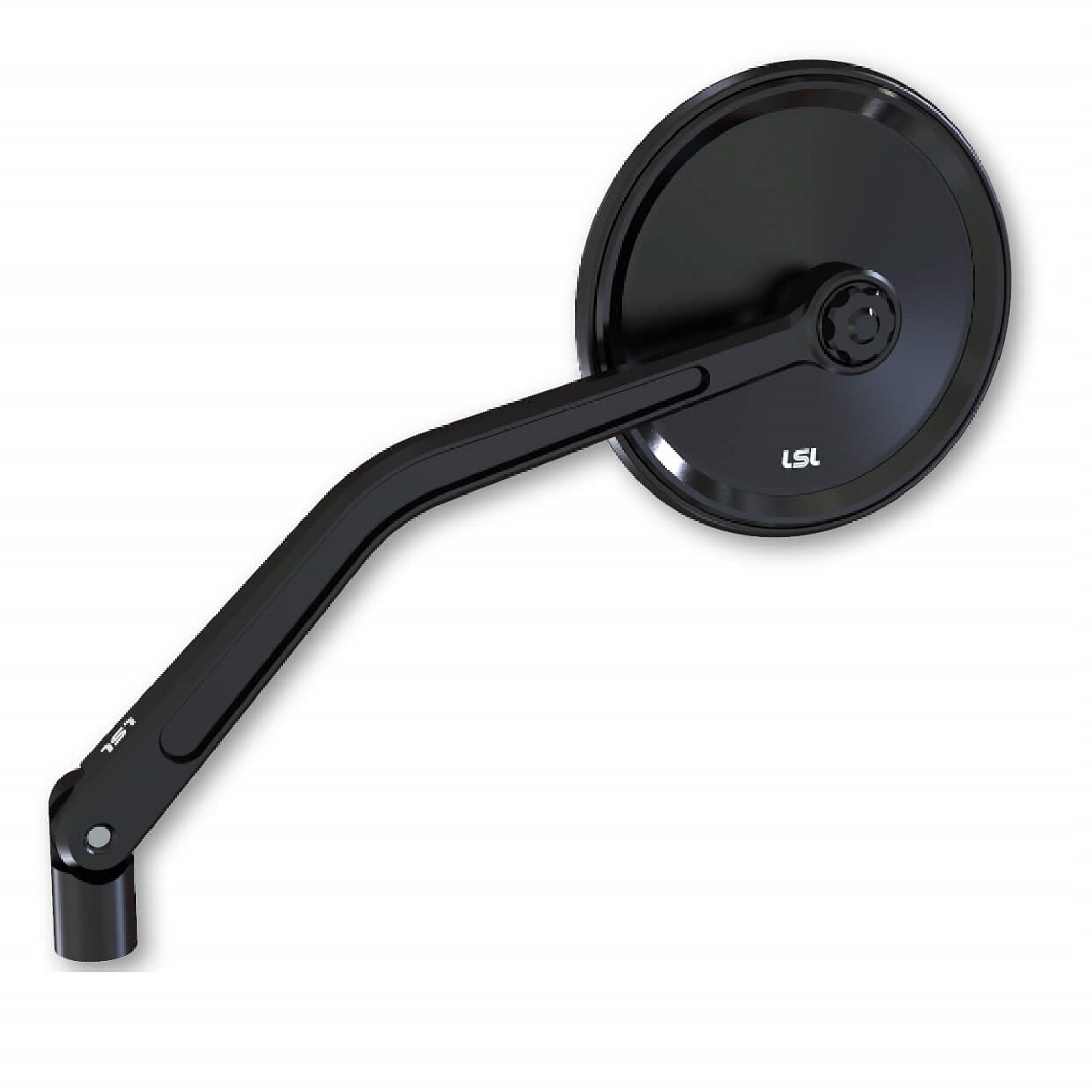 Spiegelpaar passt für viele Fahrzeuge aus Aluminium in schwarz mit M10 Gewinde Beidseitig montierbar