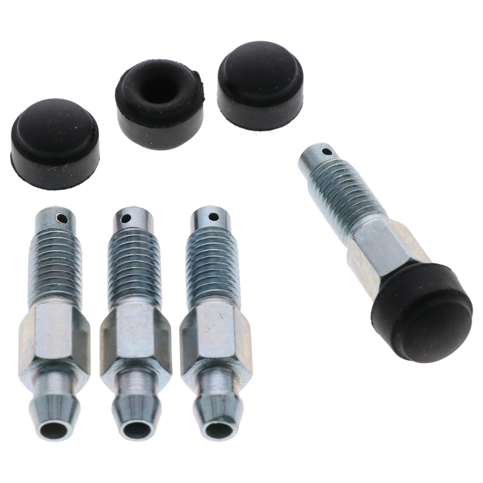 4x Quick Brake Bremsen Entlüfterschraube Entlüftungsventil M8x1.25x41.5 mm mit Kappen