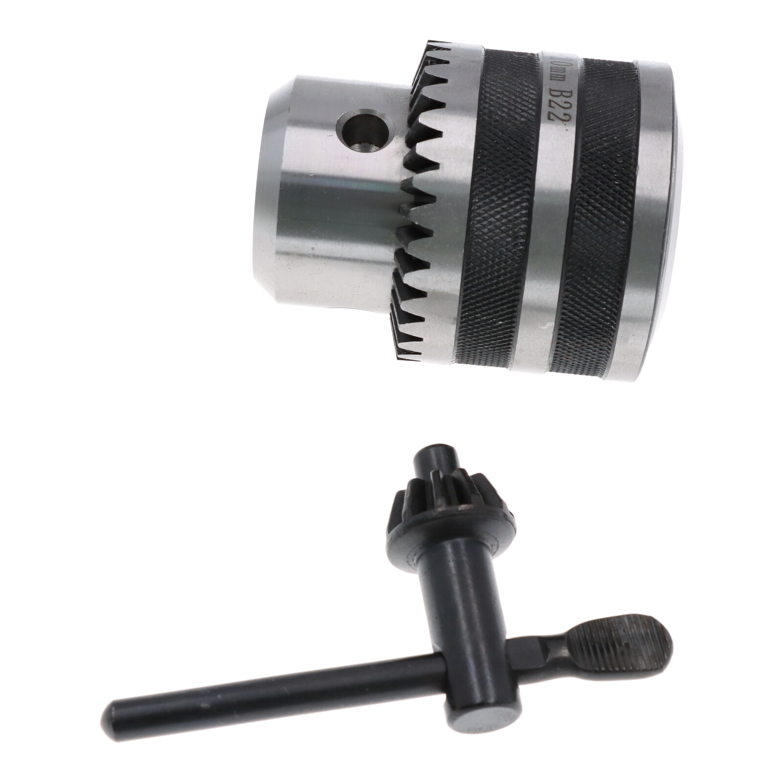 Zahnkranzbohrfutter 5-20 mm für Bohrfutterkegel B22 mit Schlüssel