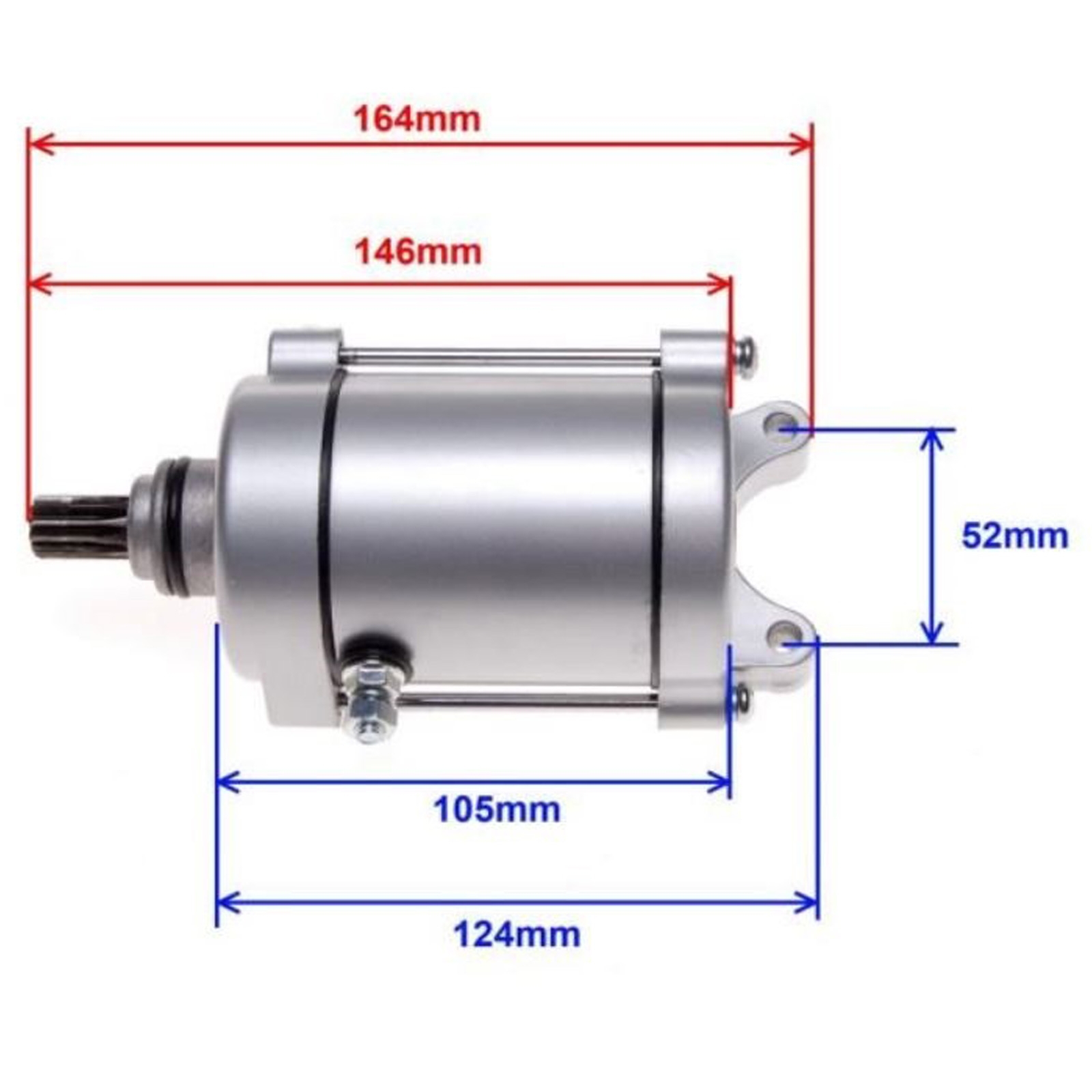 Anlasser 12V Starter für Quad ATV 150ccm 200ccm 250ccm Dirt Bike Bashan Shineray 11 Zähne