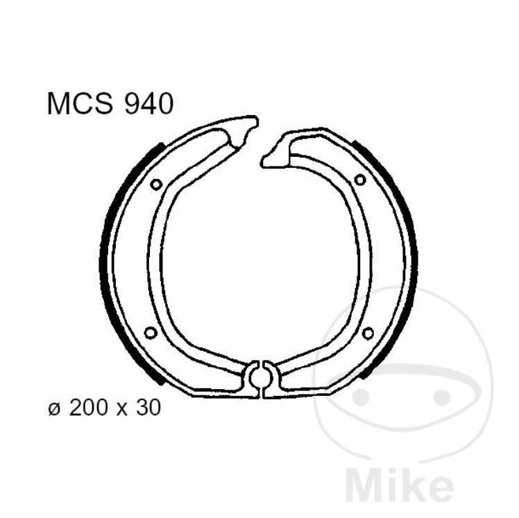 TRW MCS940 Bremsbacken hinten für BMW R45 R60 R65 R75 R80 R90 R100