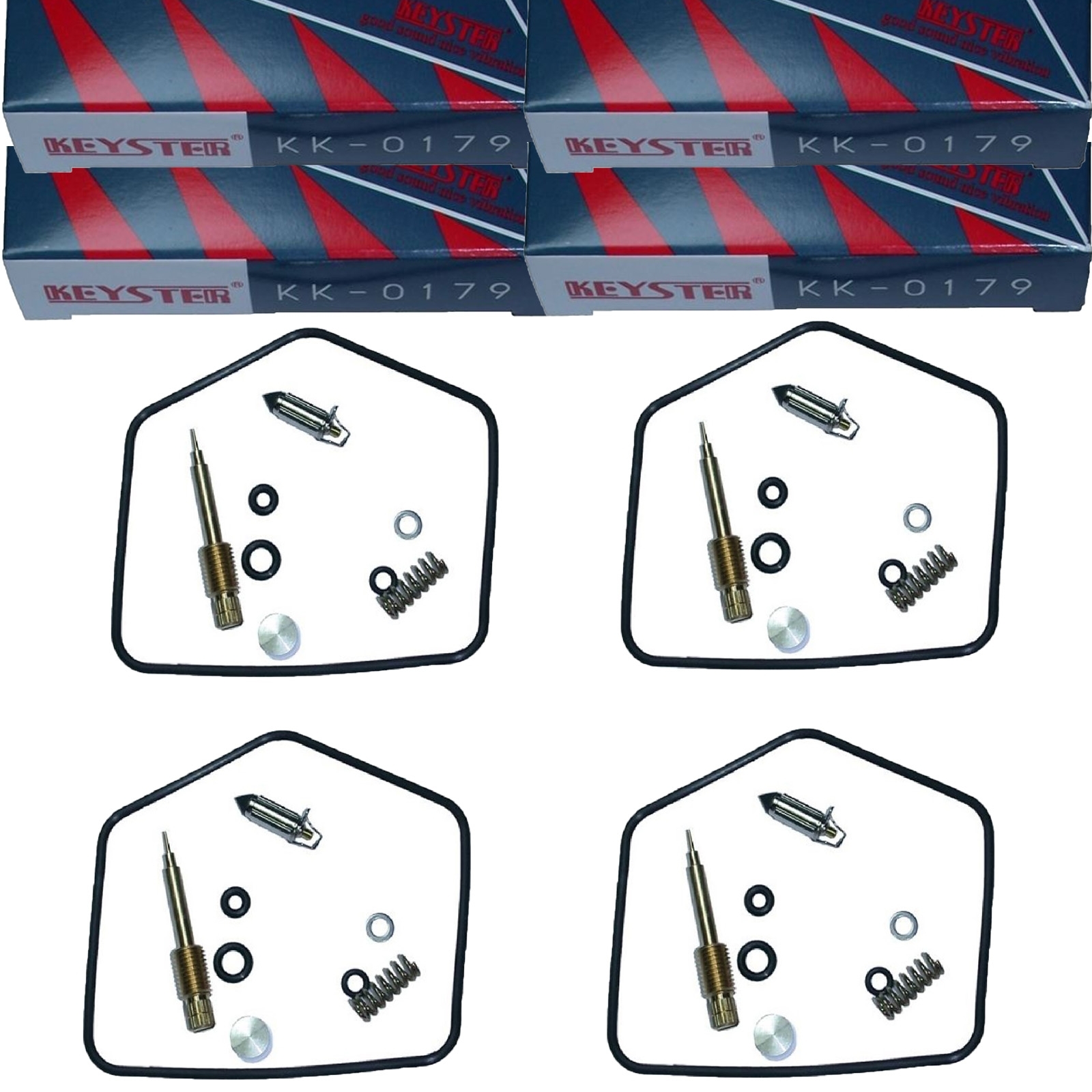 4x Keyster KK-0179 Vergaser Reparatursatz für Kawasaki Z750 H Ltd 1980 - 1982 KZ750H