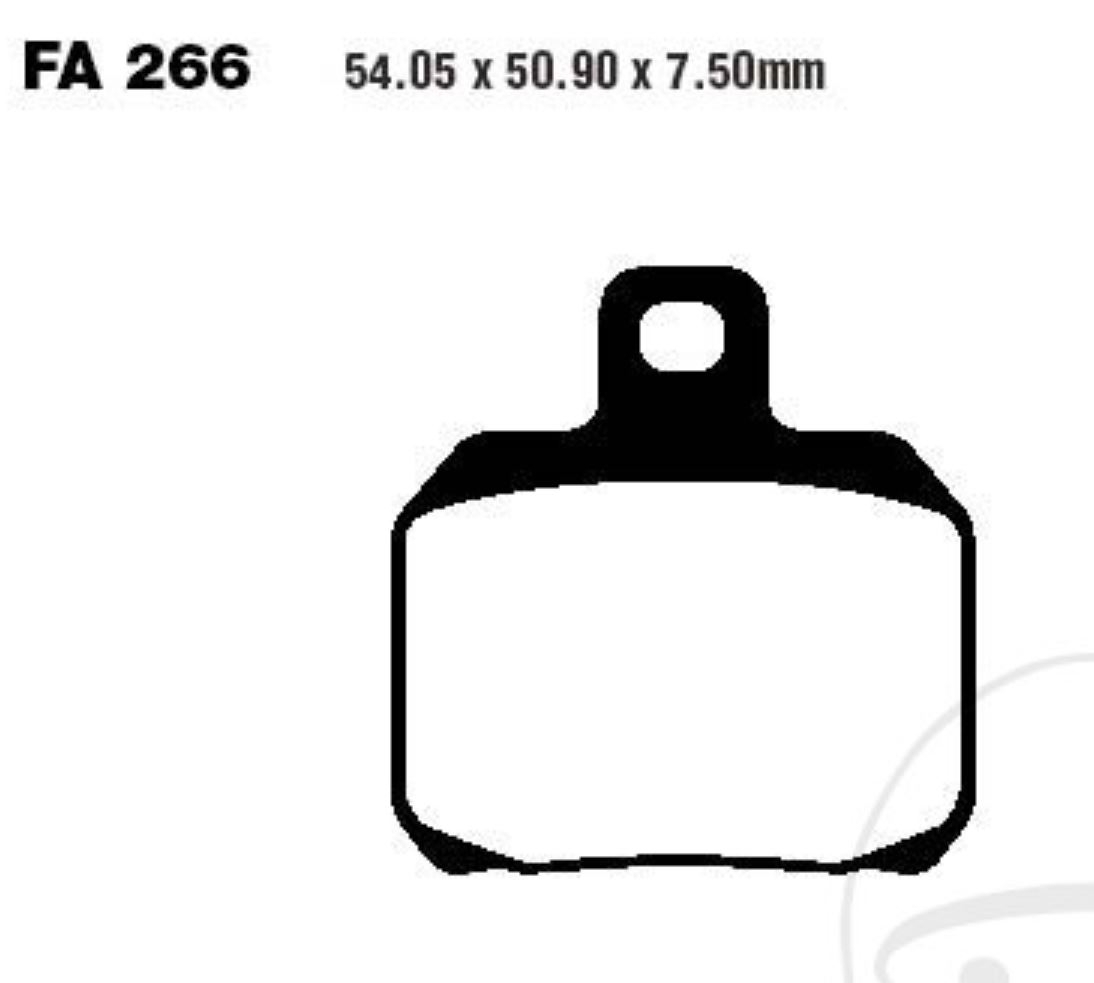 EBC Bremsbeläge FA266V für Ducati ST2 ST3 ST4 ST4S Supersport MH 900 S 750