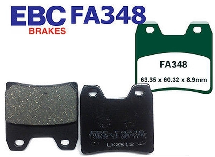 EBC FA348 Bremsbeläge hinten für Yamaha FZS 1000 Fazer XJR 1300 FZS1000 XJR1300