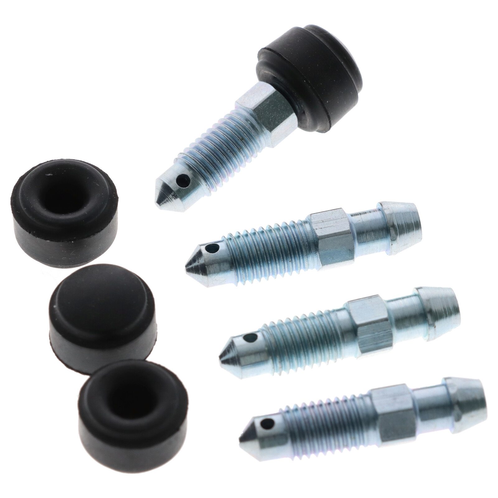 4x Quick Brake QB0086-4 Bremssattel Entlüfterschraube Entlüftungsventile M7x1x30.5 mm mit Kappen