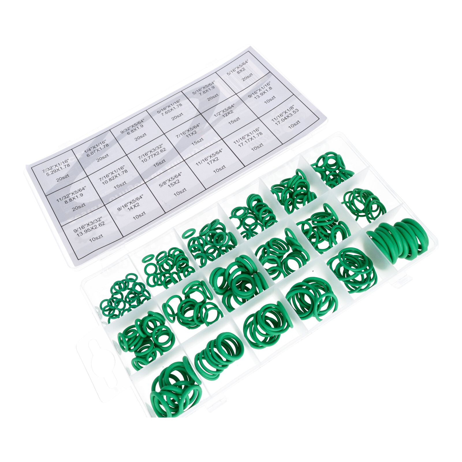 Gummidichtung O-Ring Sortiment 3-22 mm Dichtungsringe 270-teilig