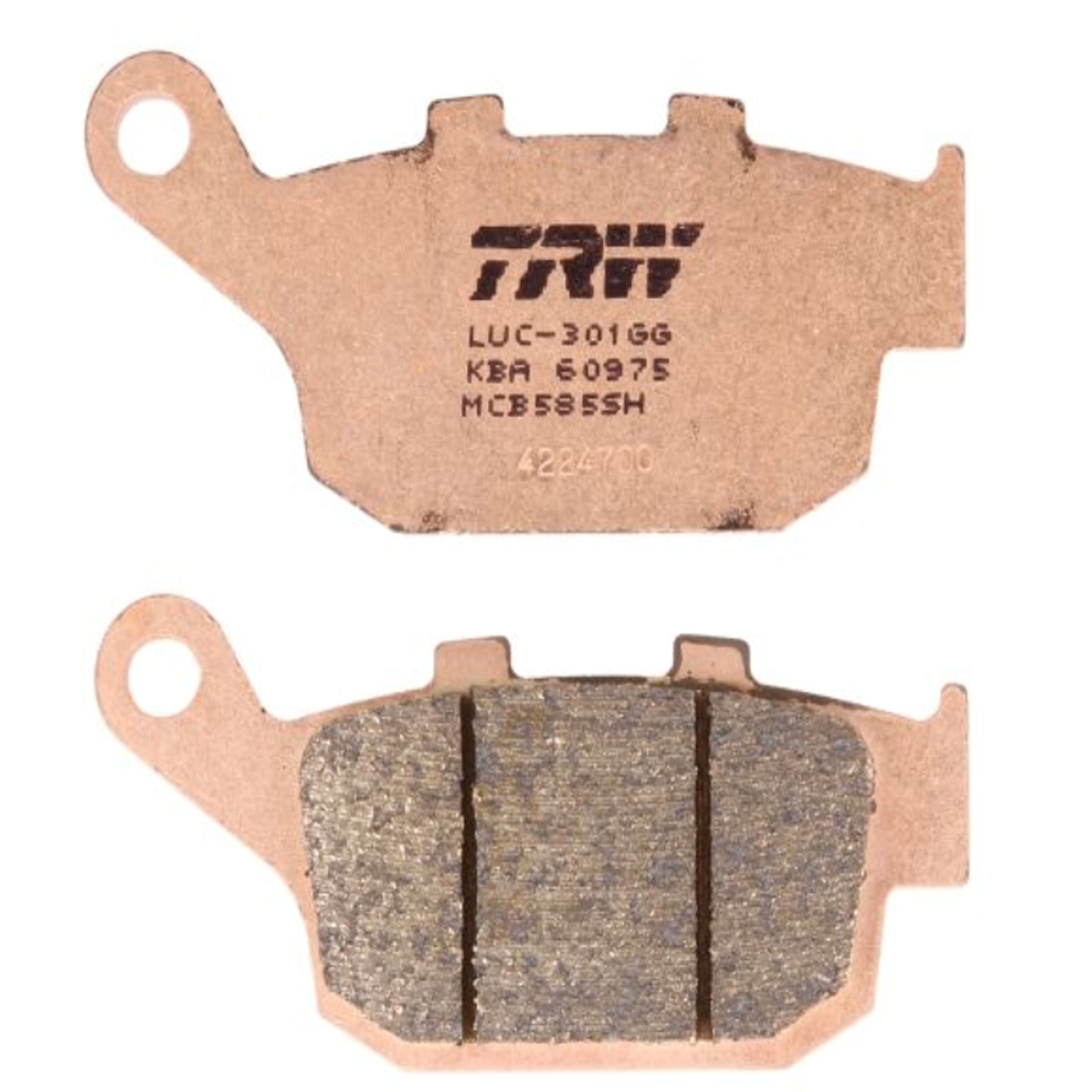 TRW MCB585SH Sintermetall Bremsbeläge hinten für Honda NX650 XL600 V Transalp NTV Triumph