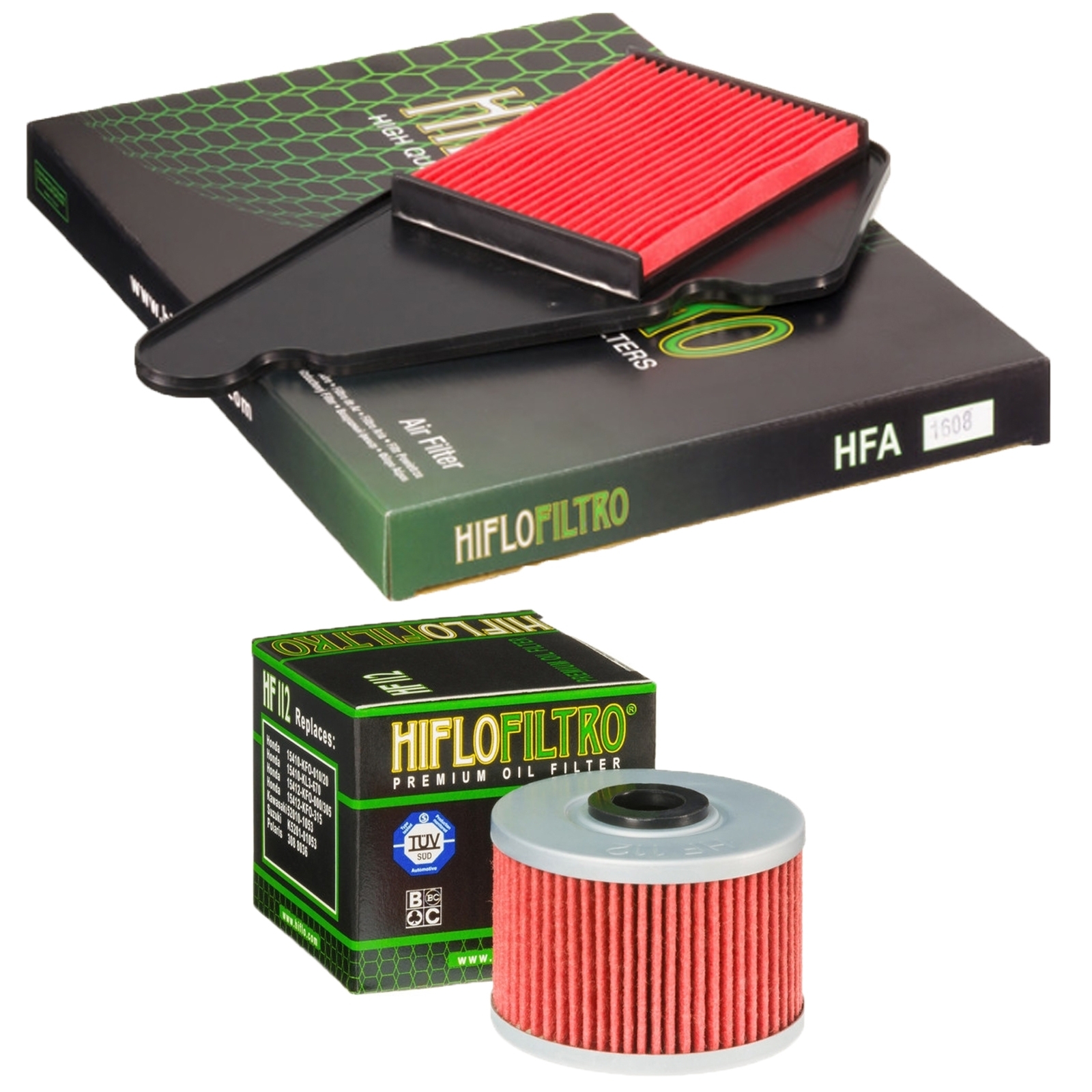 HIFLO Satz Luftfilter Ölfilter für Honda FMX 650 Vigor FX 650 SLR 650 RD12A RD12B RD09A RD09C