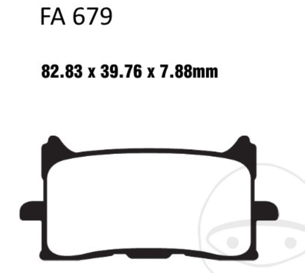 EBC Bremsbeläge FA679HH für Honda CRF 1000 L SD04A LA SD04B LD SD04C