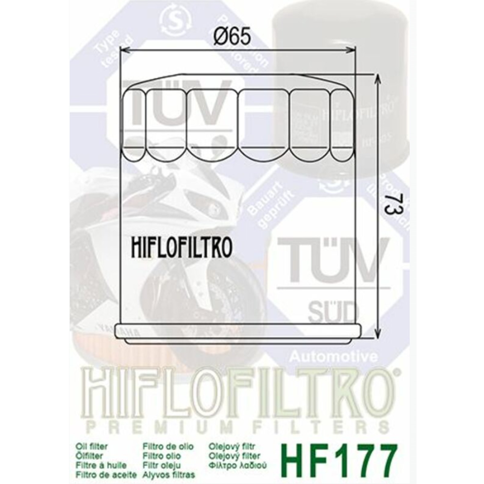 HIFLO HF177 Ölfilter für Buell XB12R 1200 Firebolt XB12S Lightning XB9SX XB9R XB12X