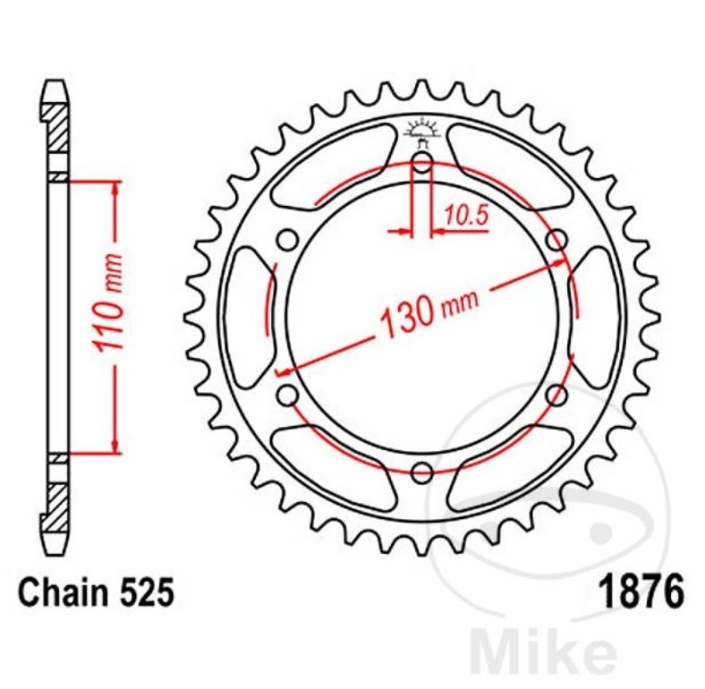 DID VX3 X-Ring Kettensatz verstärkt gold 525 Teilung für Yamaha MT-07 XSR700, 16-43-108