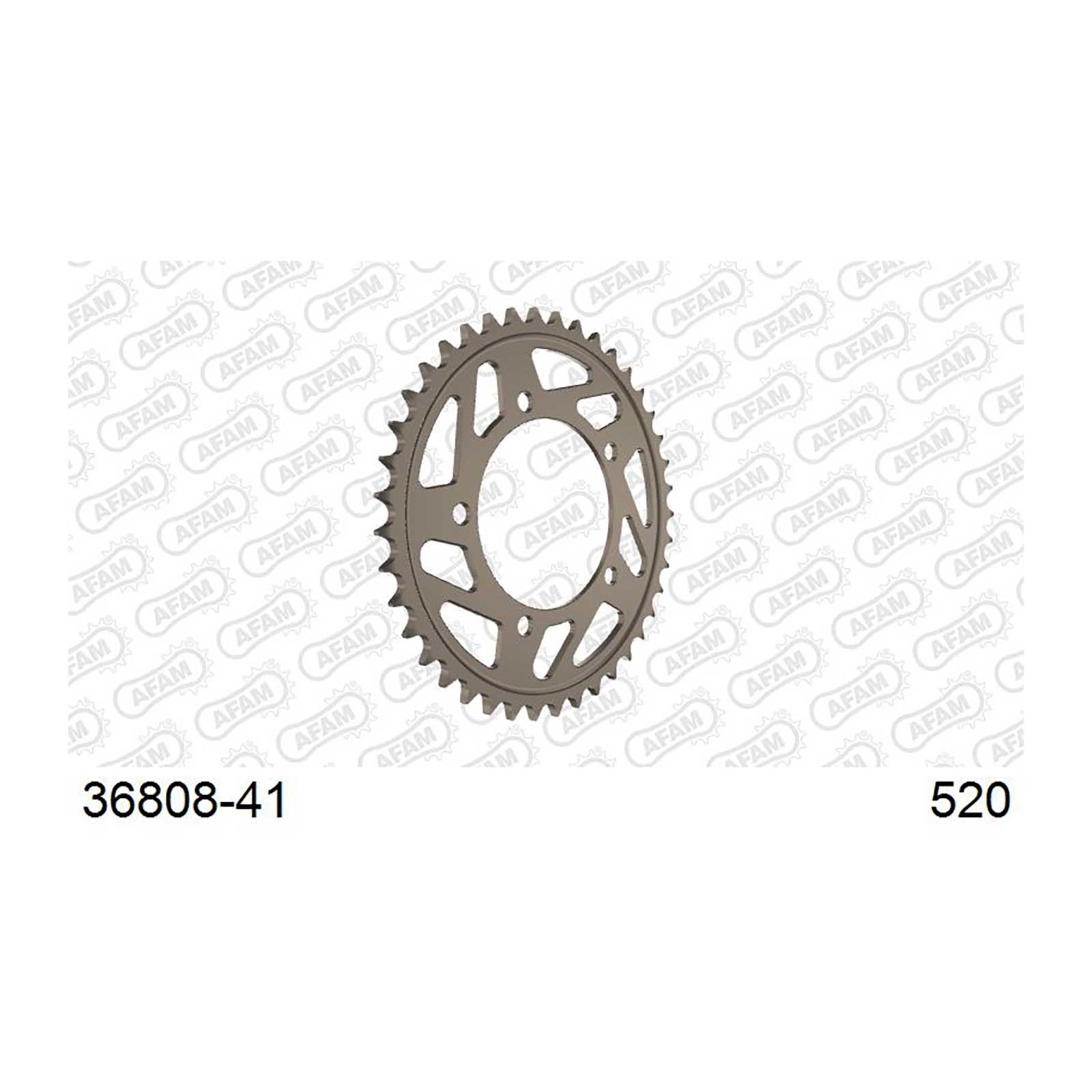 AFAM Kettenrad Teilung 520 41 Zähne Alu gun metal