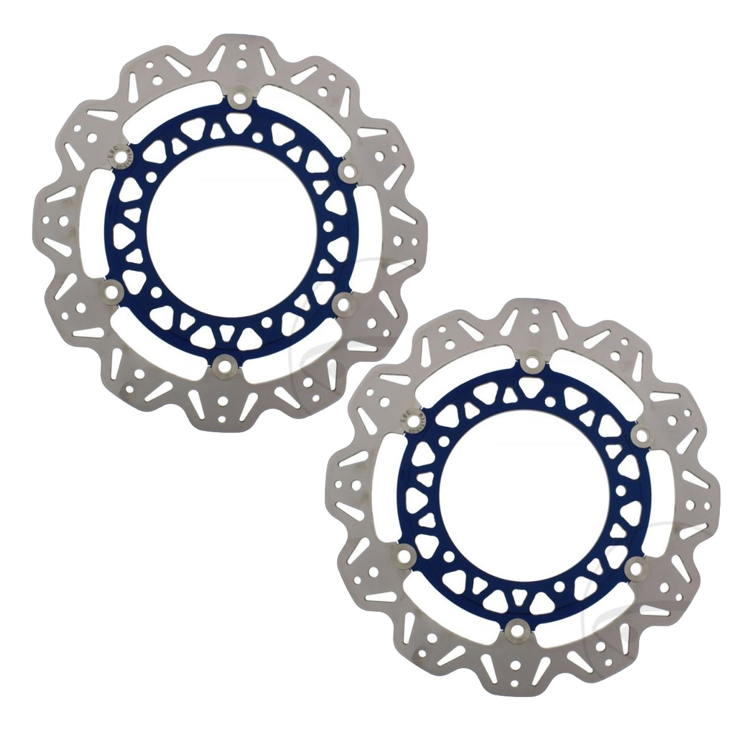 1x Satz EBC VEE Bremsscheiben VR2105 Blau für Yamaha YZF-R6 600