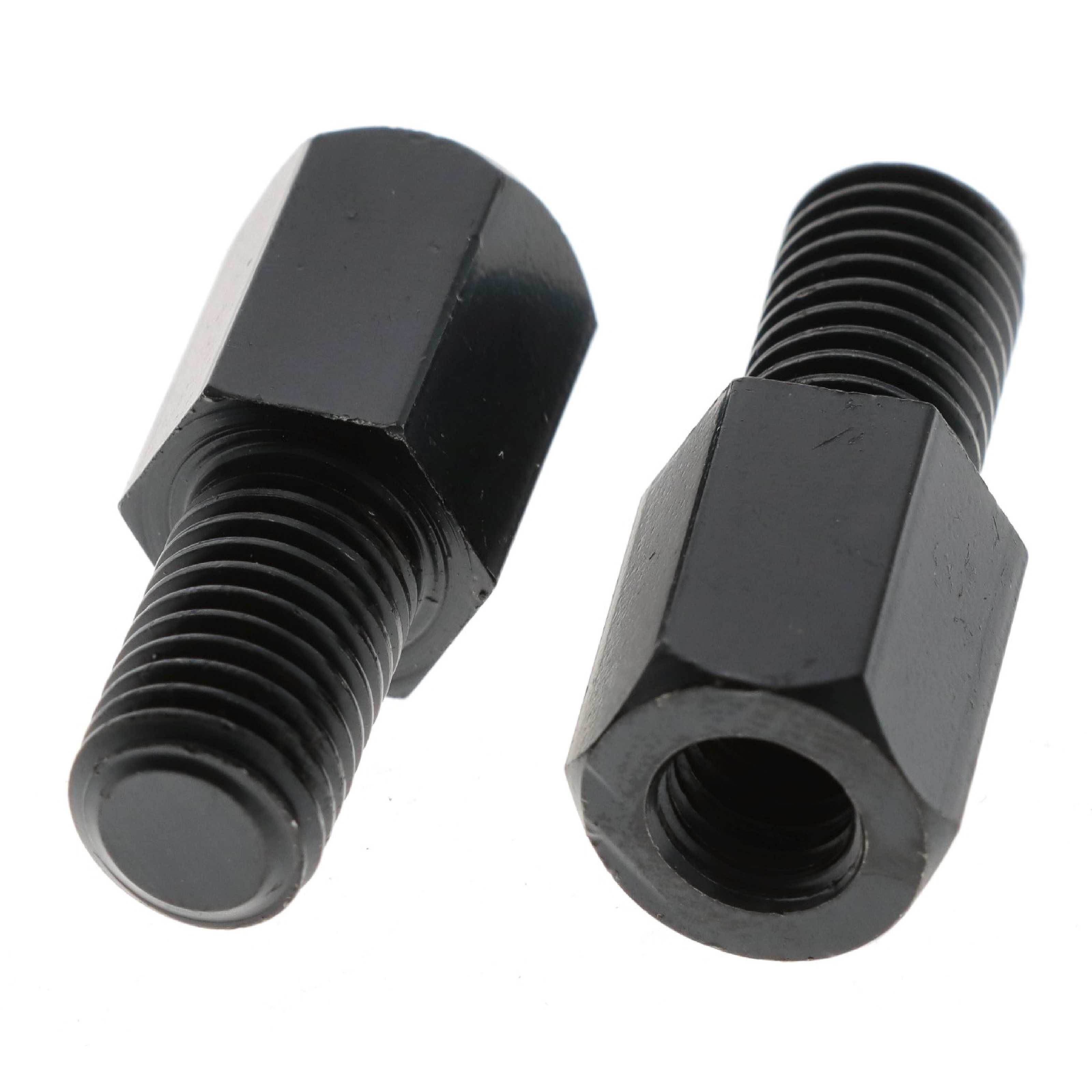 Spiegeladapter Satz M8 Rechtsgewinde auf M10 Rechtsgewinde schwarz Motorrad Roller Moped
