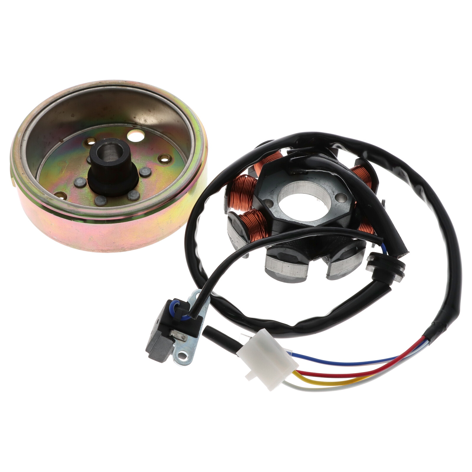 Lichtmaschinenstator für China 4Takt Roller AGM Baotian Benzhou Jonway Kreidler Peugeot