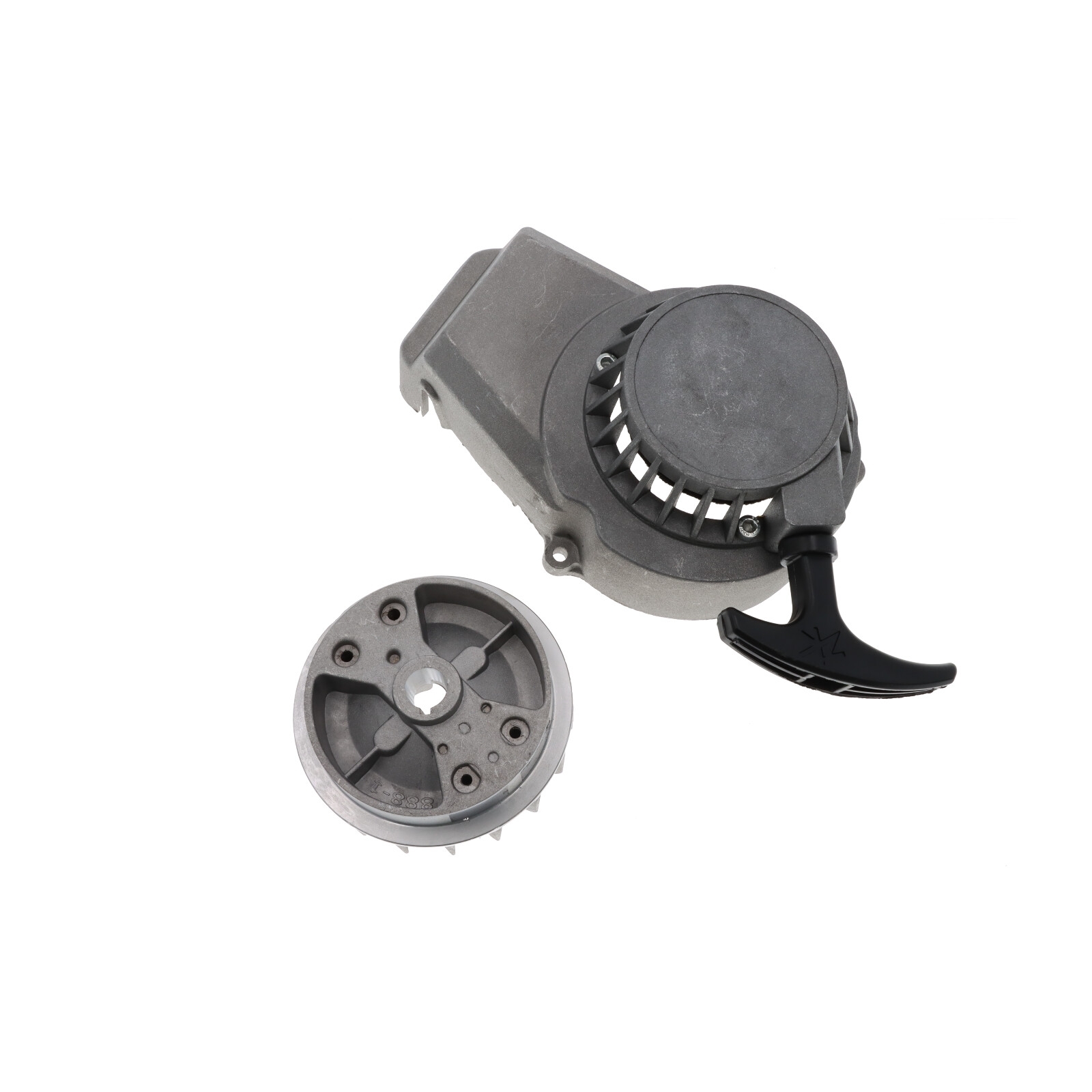 Seilzugstarter Motorgehäuse Schwungrad für Pocket Bike Mini Bike Dirt Bike Cross Mini ATV