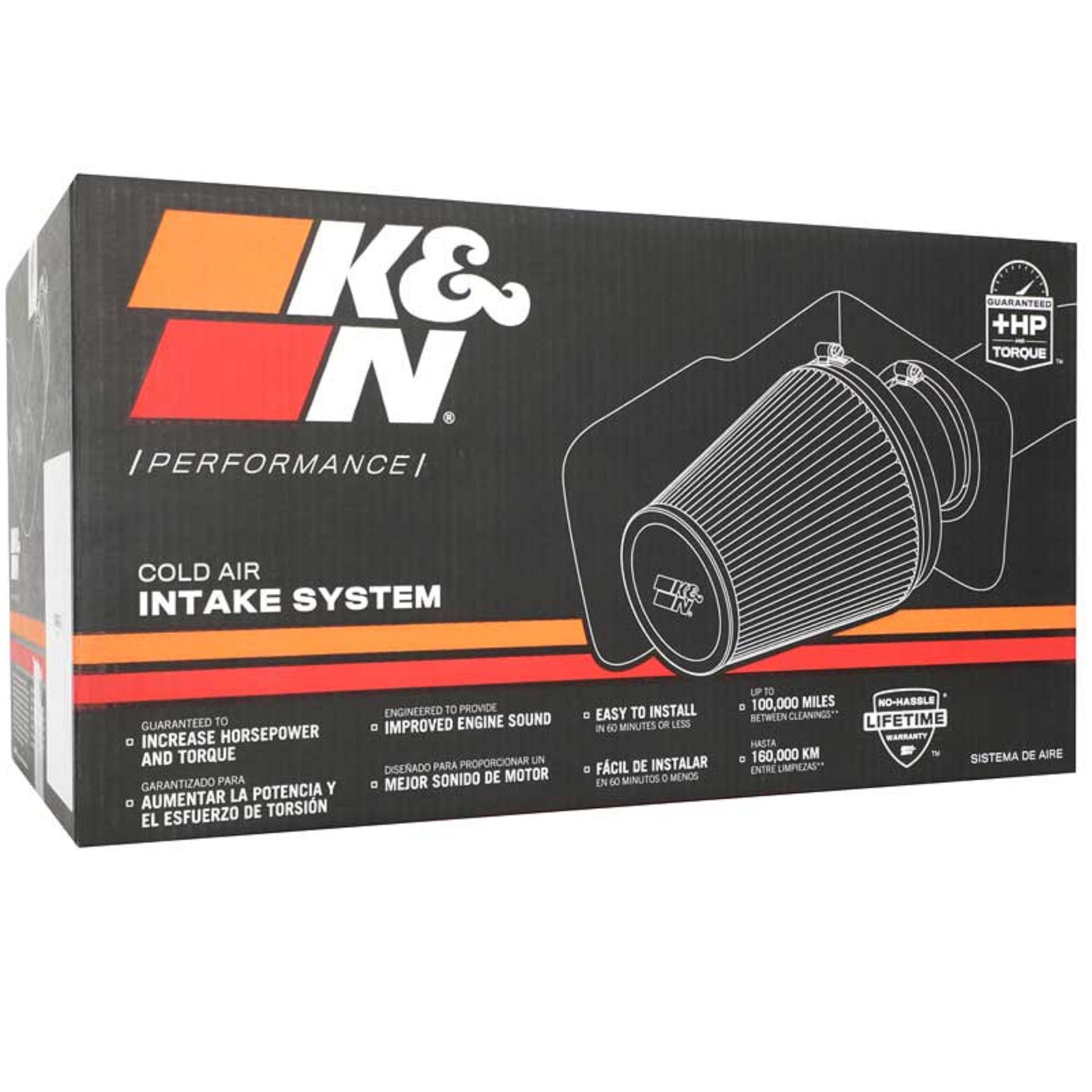 K&N Einlassfilter Performancekit für Ford Mustang GT 5.0 V8 2015-2017