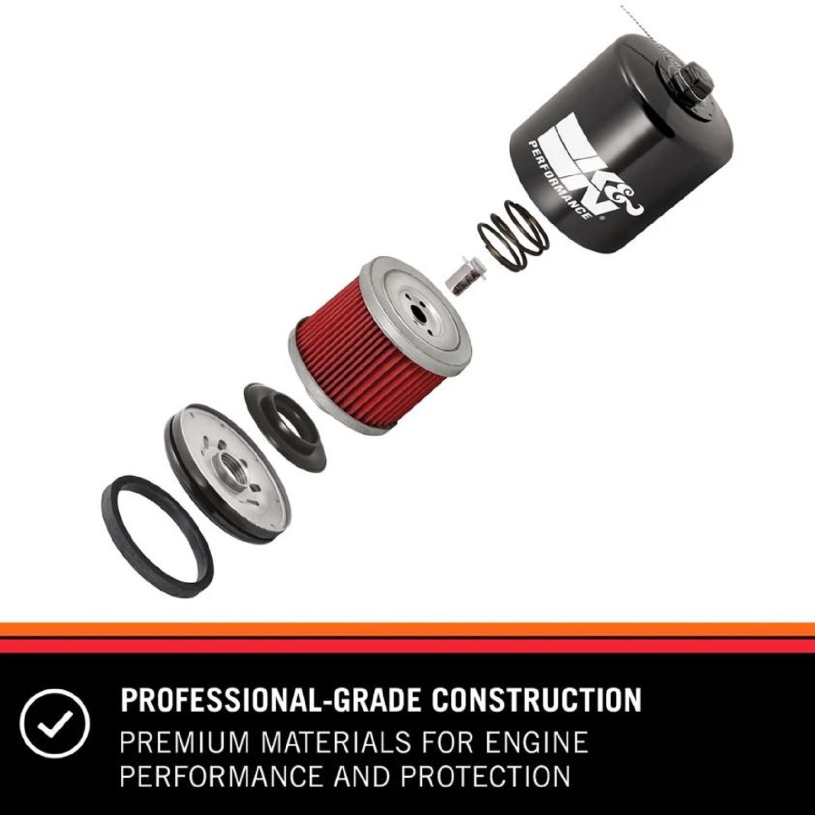 Premium Ölfilter Chrom KN-303C für Benelli Leoncino TRK 500 Honda CB 400 SF 500