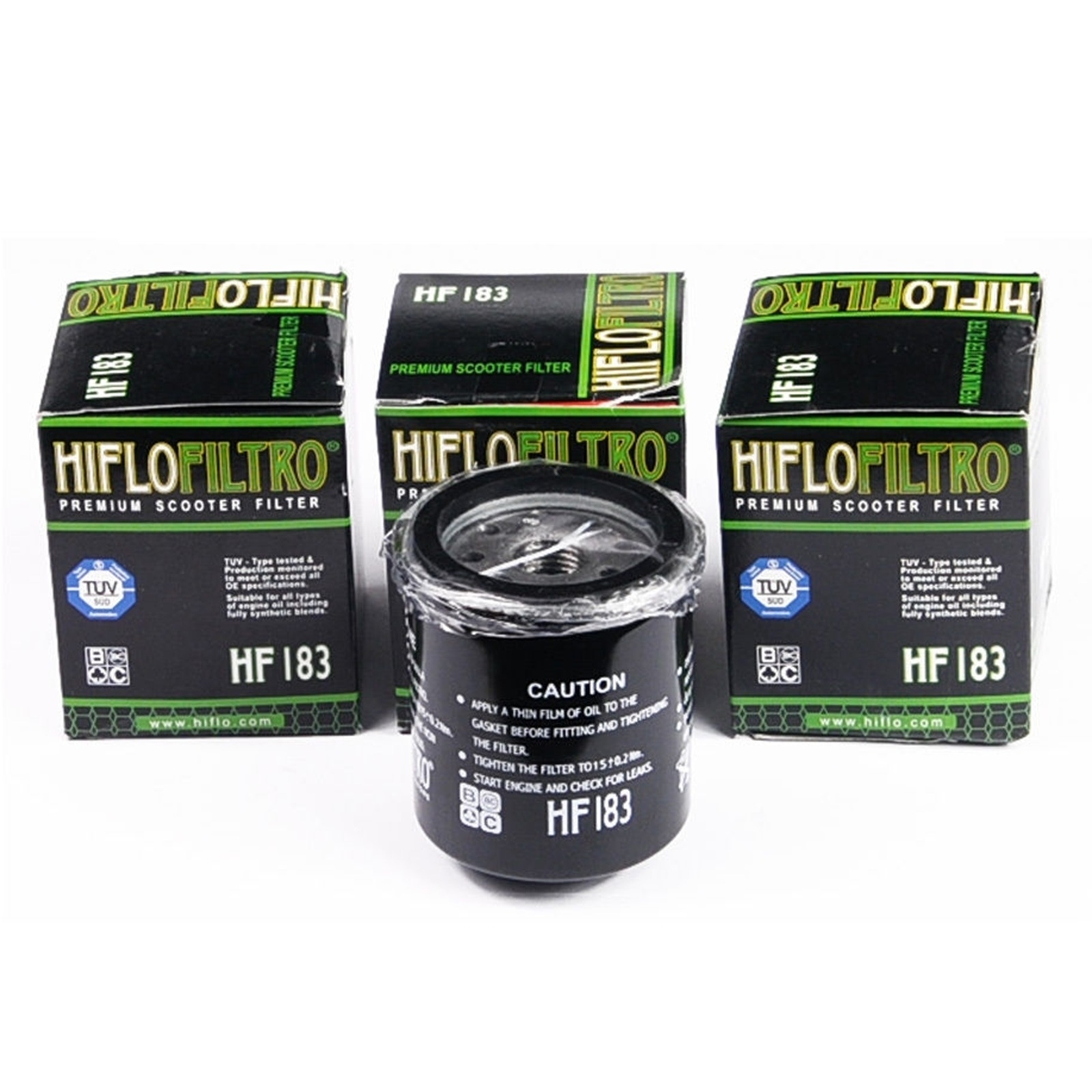 3x Hiflo HF183 Ölfilter für Vespa GTS 300 ET4 Leader 125 Primavera 150 Paggio Beverly