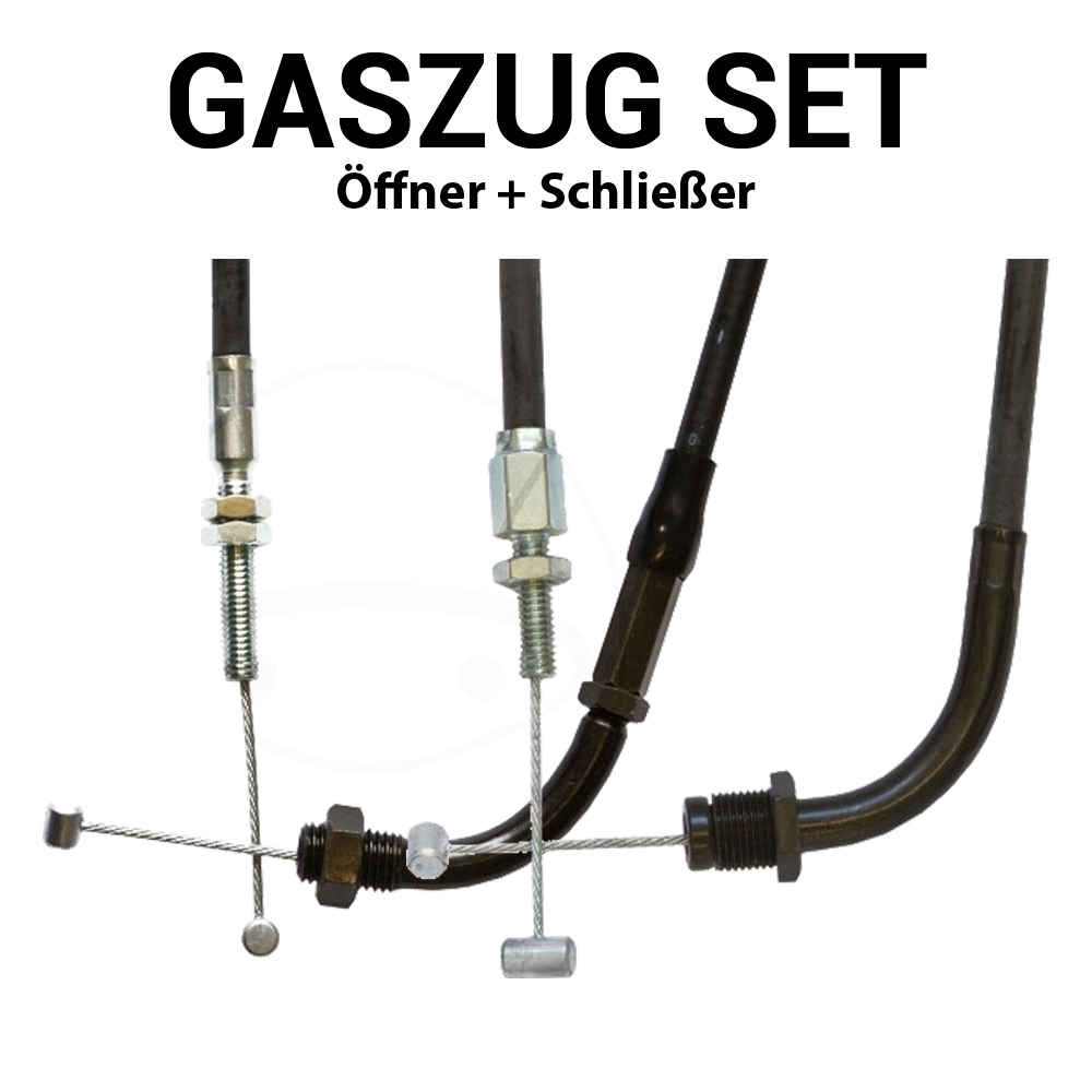 Gaszug Satz für Honda CB 450 N PC14 Baujahr 1985 Öffner A + Schließer B