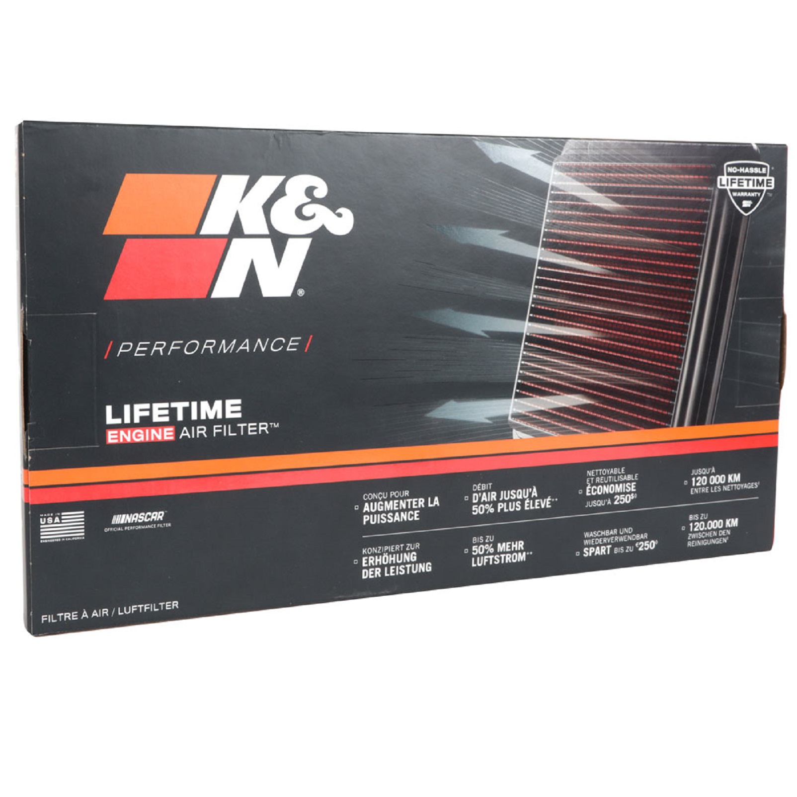 K&N Tauschluftfilter für Fiat 124 1.4 16- Mazda MX-5 Roadster 1.5 2.0 2015-22