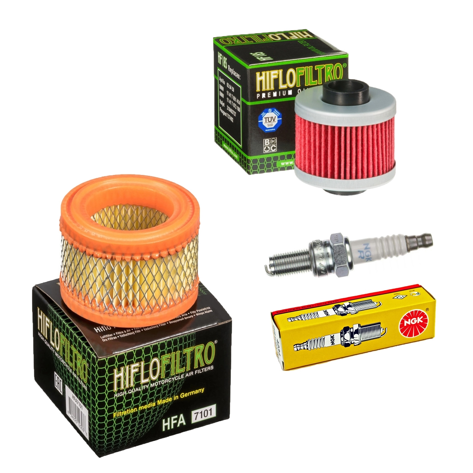 Inspektionskit für BMW C1 125 0191 2000-2004 C1 200 0192 2001-2004 Luftfilter Ölfilter Zündkerze