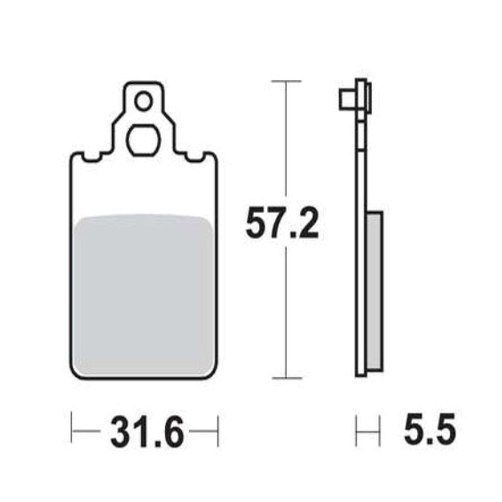 TRW MCB578 Bremsbeläge für Piaggio Free Simson Sperber 5-Gang Aprilia Red Rose Beta Malaguti F12