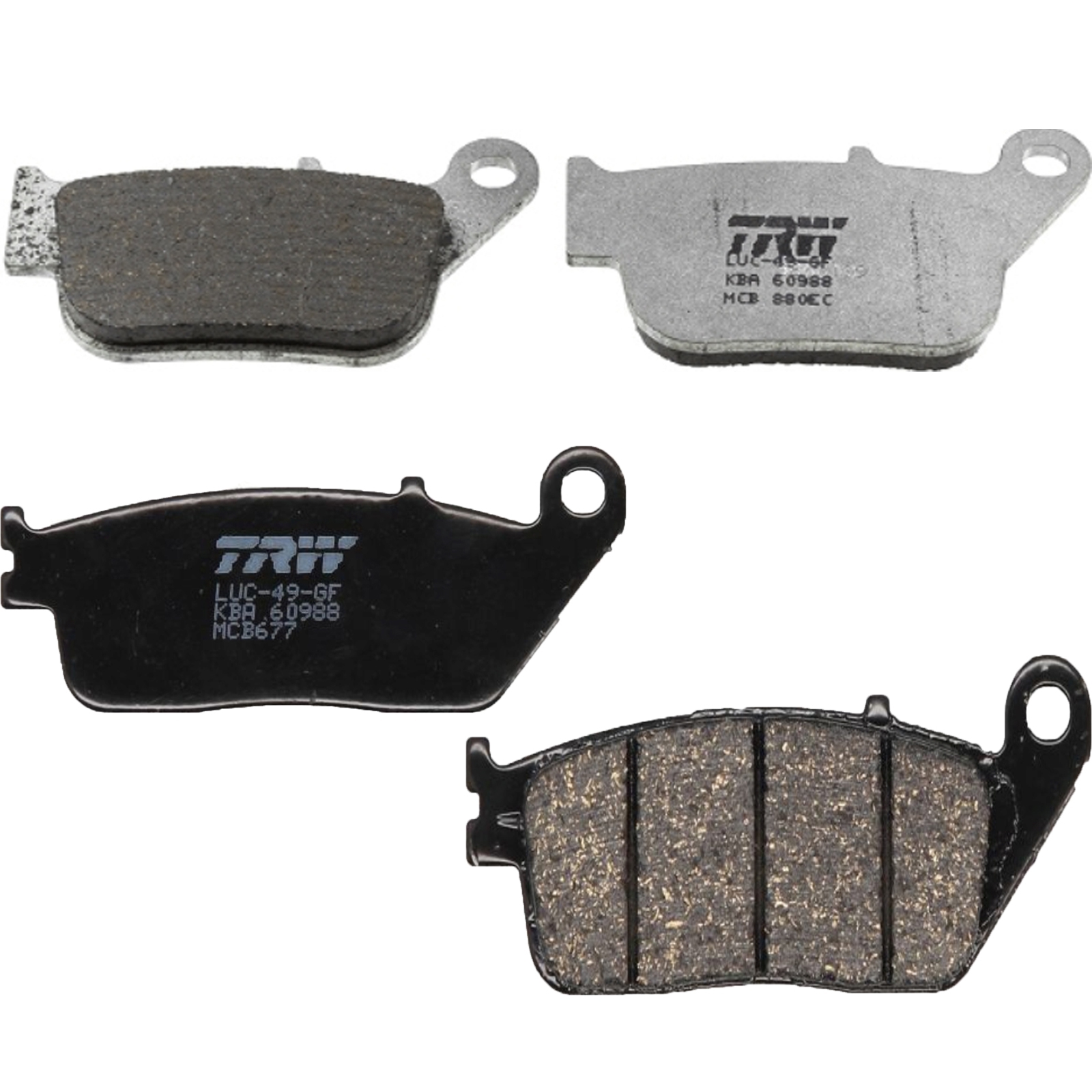 TRW Bremsbelagsatz für Yamaha X-Max YP250 R SG261 SG265 2014 - 2016 vorne+hinten