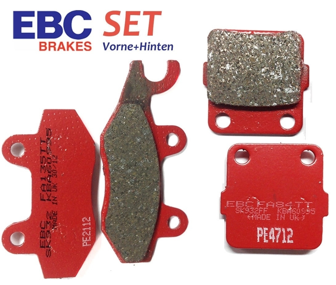 EBC Bremsbelagsatz für Husqvarna CR 125 250 360 TC610 TE350 TE610 WR125 WR250 WR360 vorne+hinten