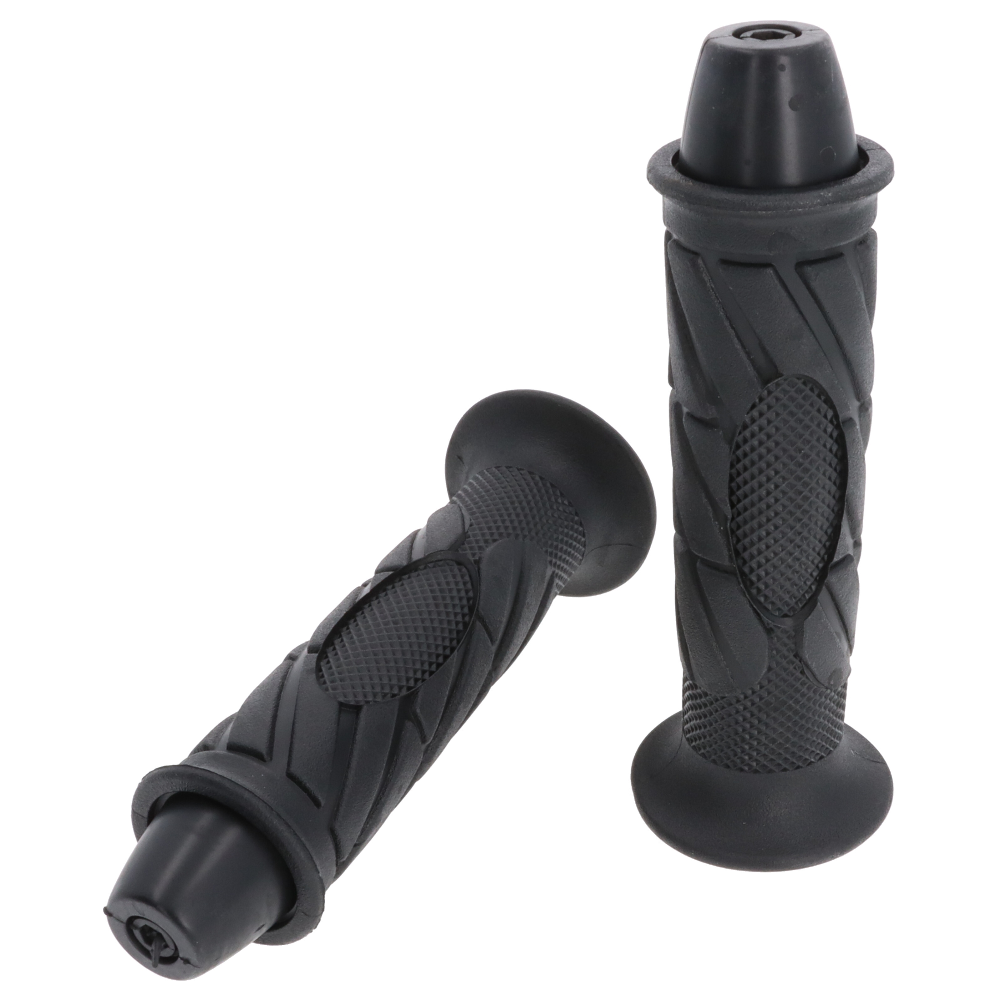 Griffgummi-Paar 22/25mm schwarz 7/8 Zoll Lenker 140 mm Motorrad Roller Griffe