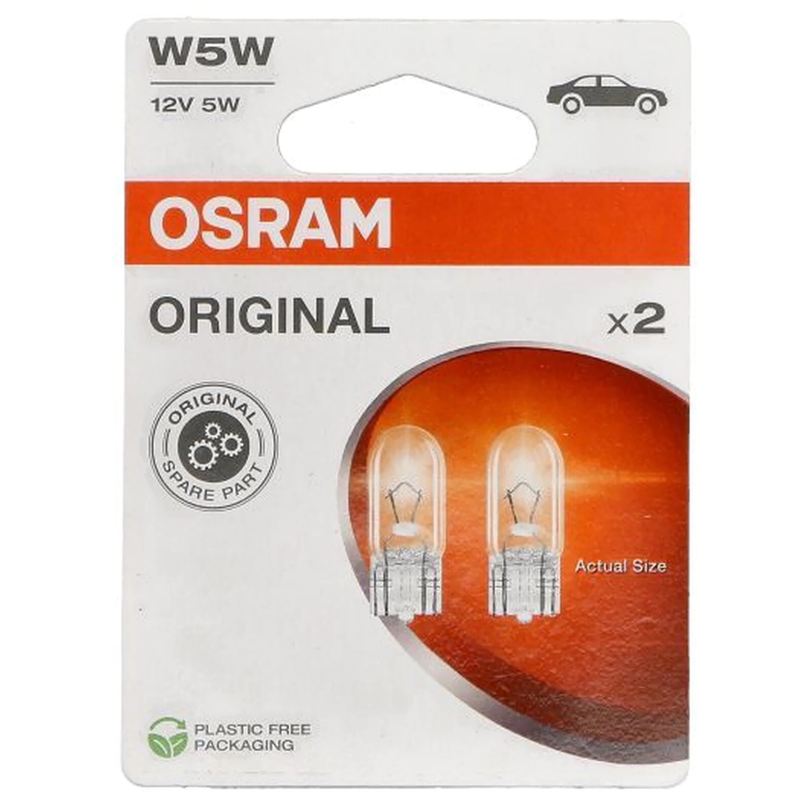2x OSRAM 2825-2BL Glassockel Glühlampe 5W5 12V 5W Standlicht Kennzeichenlicht