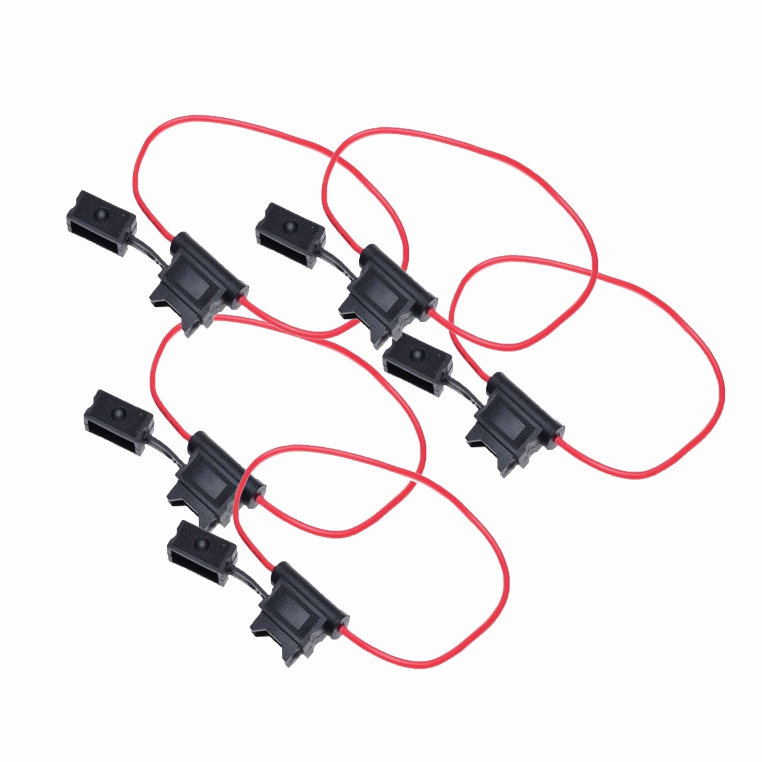 5x KFZ-Sicherungshalter wasserdicht für Flachsicherungen 19mm 1,5mm² max. 40A
