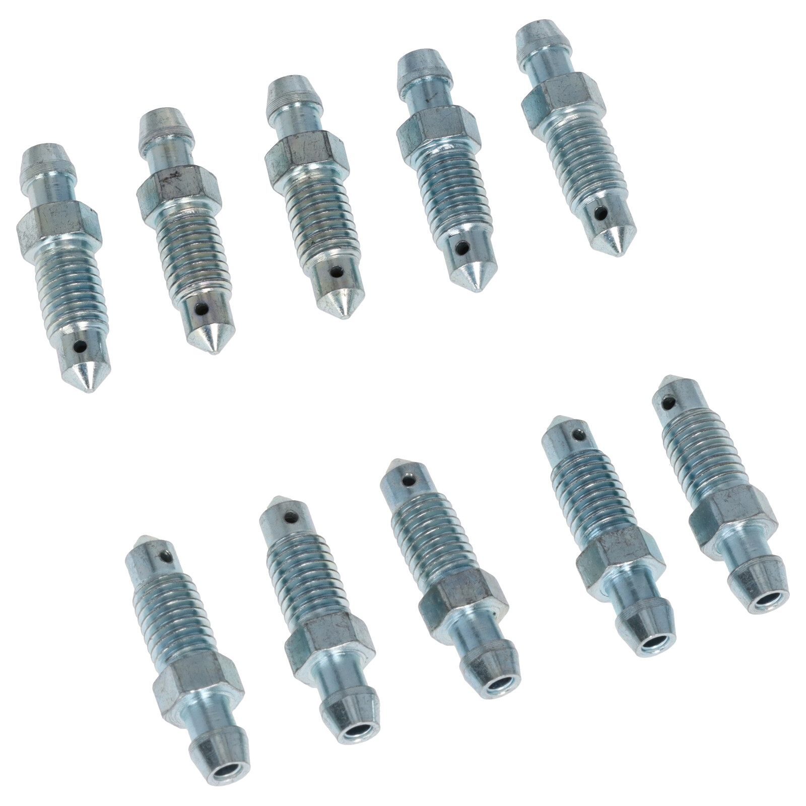 10x Bremsen Entlüfterschraube Entlüftungsventile M8x1.25x32.4 mm SW9 für Mercedes BMW