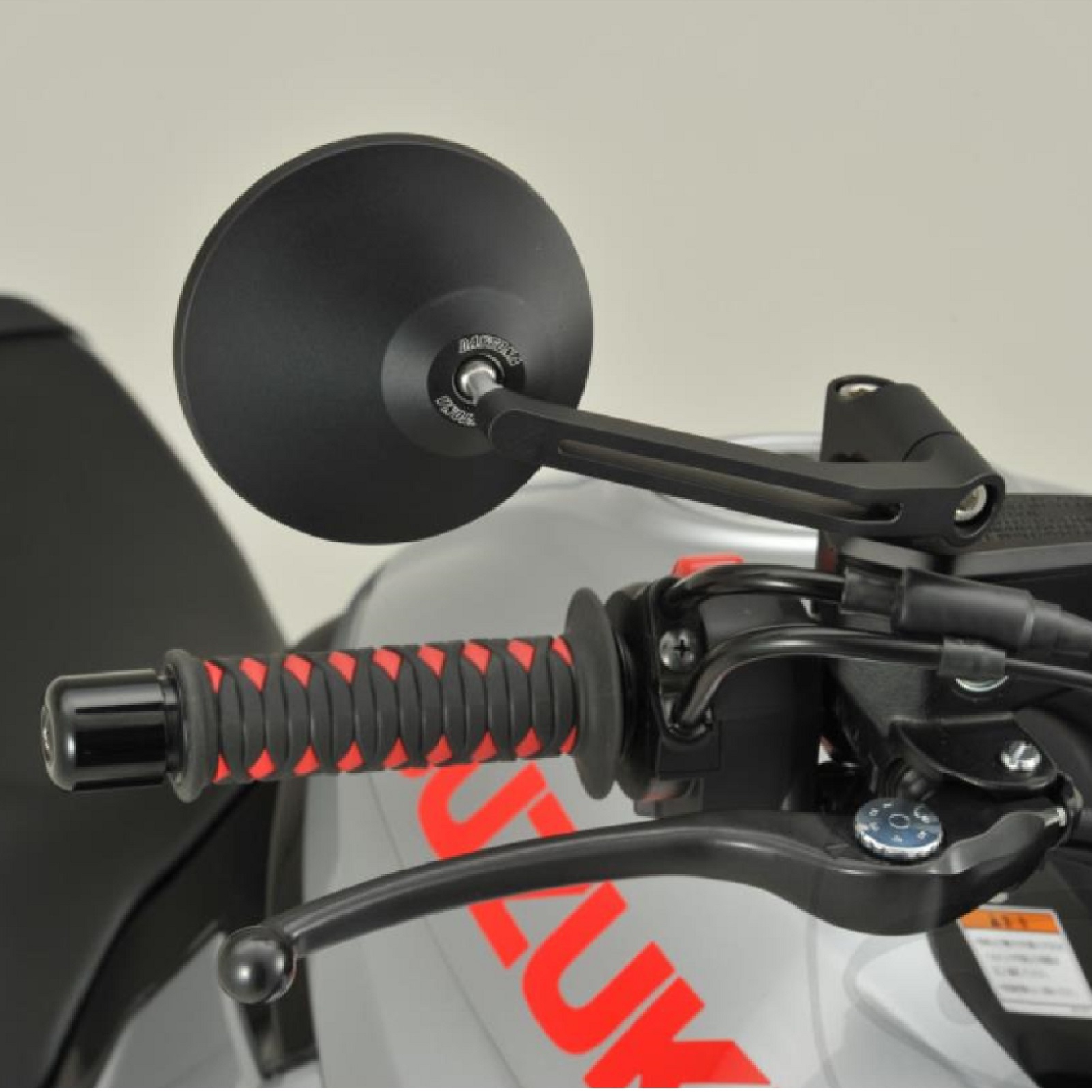 Spiegel universell für viele Fahrzeuge aus Aluminium in schwarz mit M10 Gewinde Beidseitig montierbar